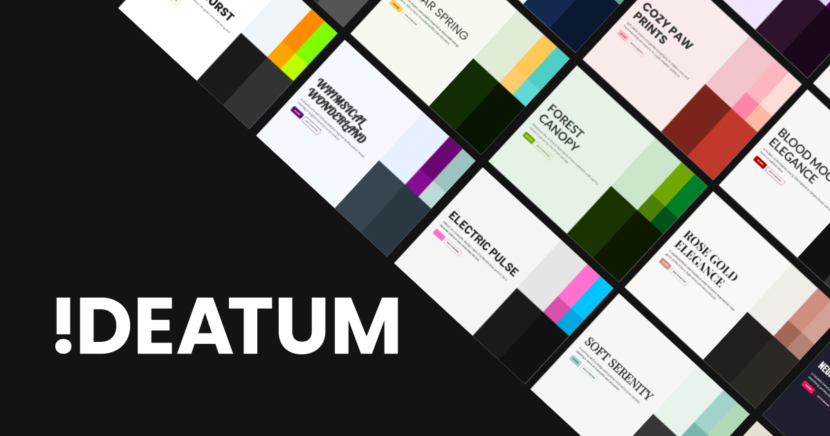 Generate Custom Color Schemes & Font Pairings | ideatum.ai